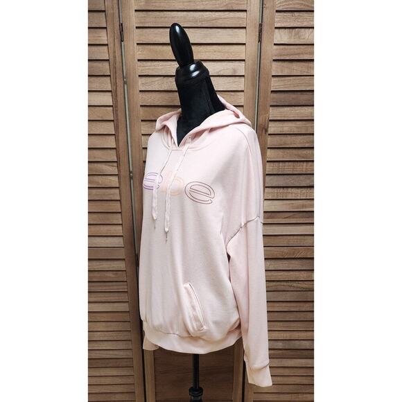 Bebe Sport Women’s Athletic Fleece Pink Plus Size 3X Hoodie Pullover Sweater - Picture 4 of 7